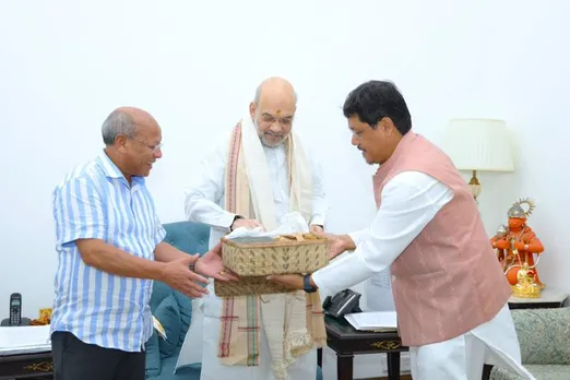 Amit Shah, Conrad Sangma Discuss Border Security Amid Bangladesh Crisis